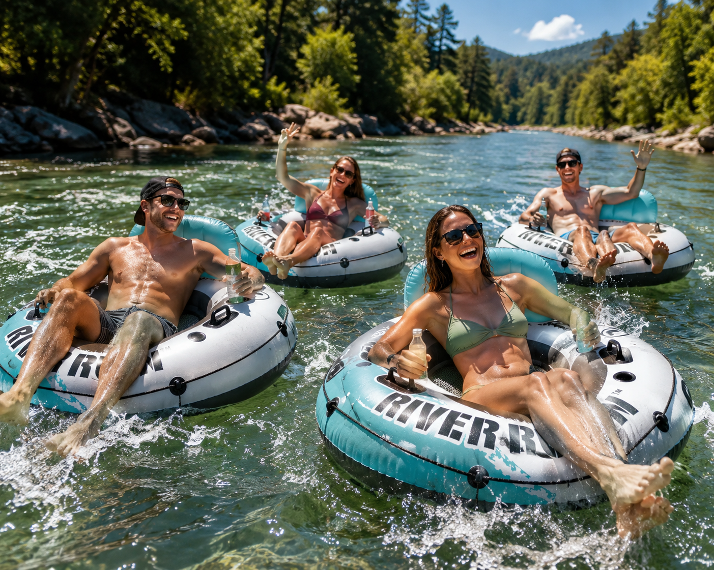 River Run Deluxe Tube 4-Pack