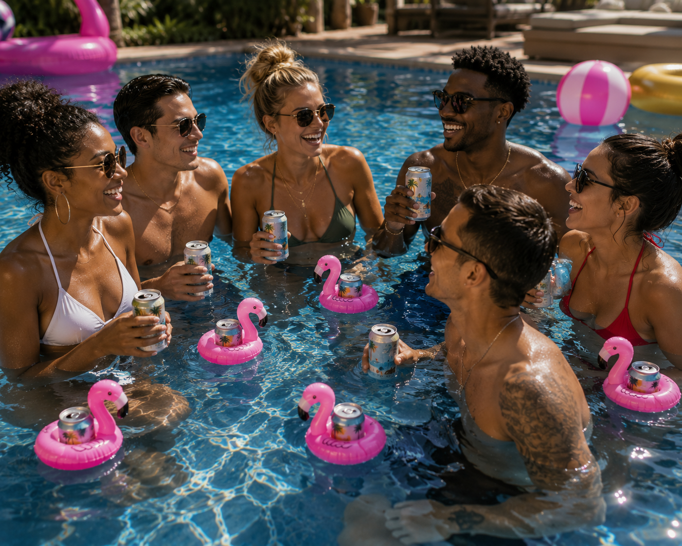 Flamingo Floating Drink Holder