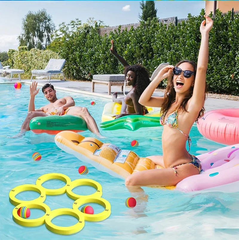 Floating Pool Toss Game